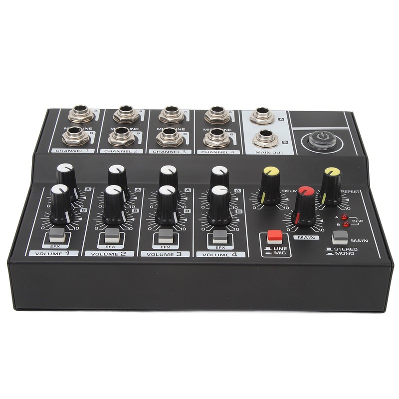 8 Channel Sound Mixer Sound Board Console 2 Modes Aluminium