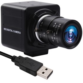 MMlove 8MP USB Camera High Speed 30fps 2.8-12 4X Optical Zoom Lens 2448P USB Webcam Manual Close up Zoom in and Out Golf Swing Camera for Industrial Machine Vision Support PC Raspberry Pi