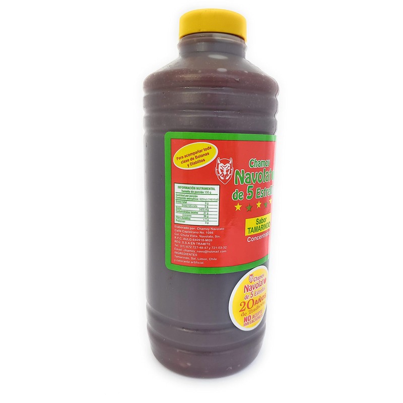 Chamoy Navolato de 5 Estrellas with Real Fruit Pulp, A