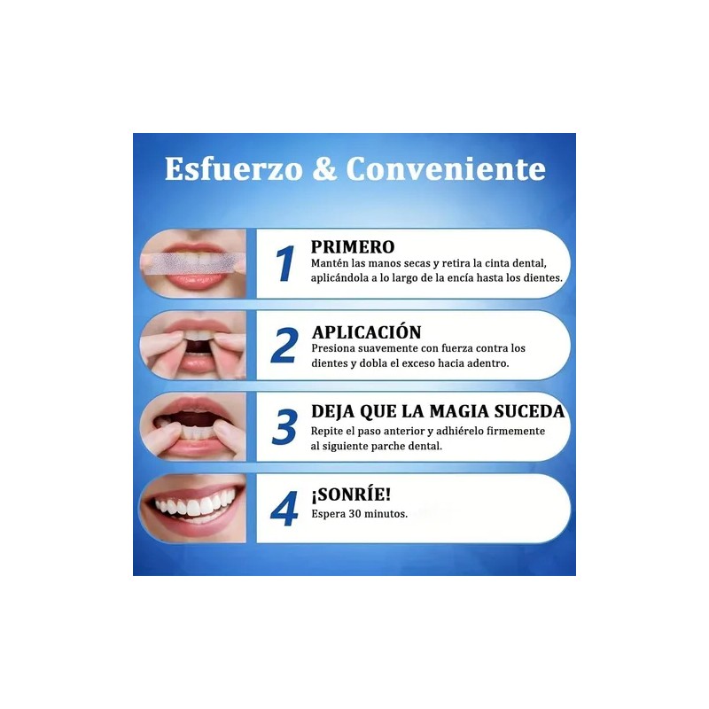 9d Tiras Blanqueadoras Dental Limpieza Pegatina 28pcs