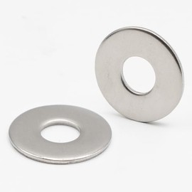 200 x Stainless Steel Washers M3 x 12mm Wide Type L - A2 Stainless Steel Flat Metal Washers for Bolts and Nuts NFE 25514-3mm L