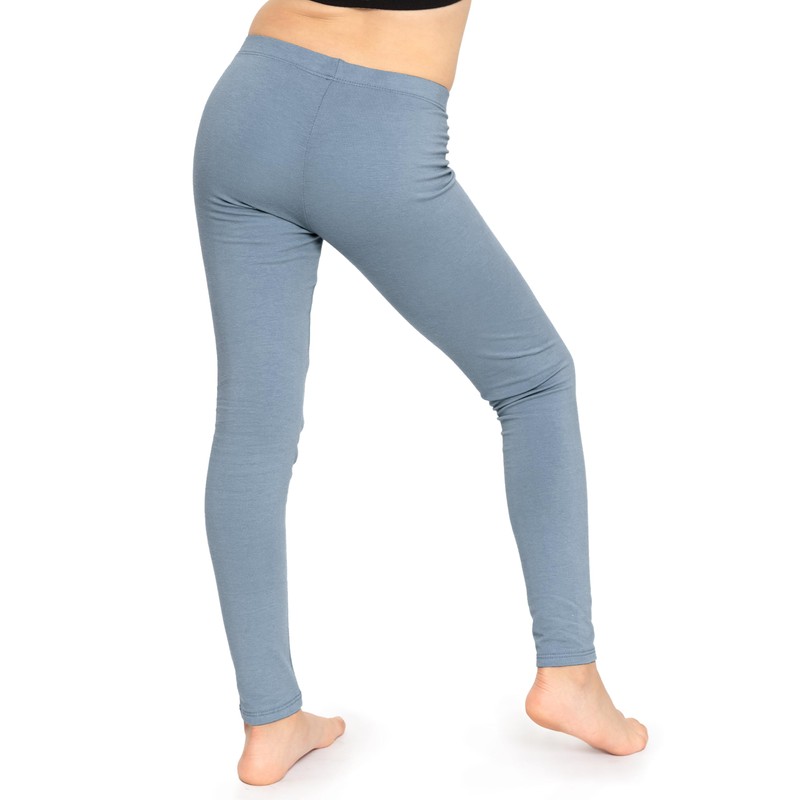 Oh So Soft Girl's Leggings Slate Blue Large