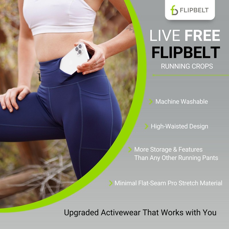 FlipBelt Crop Midnight Blue Extra Large