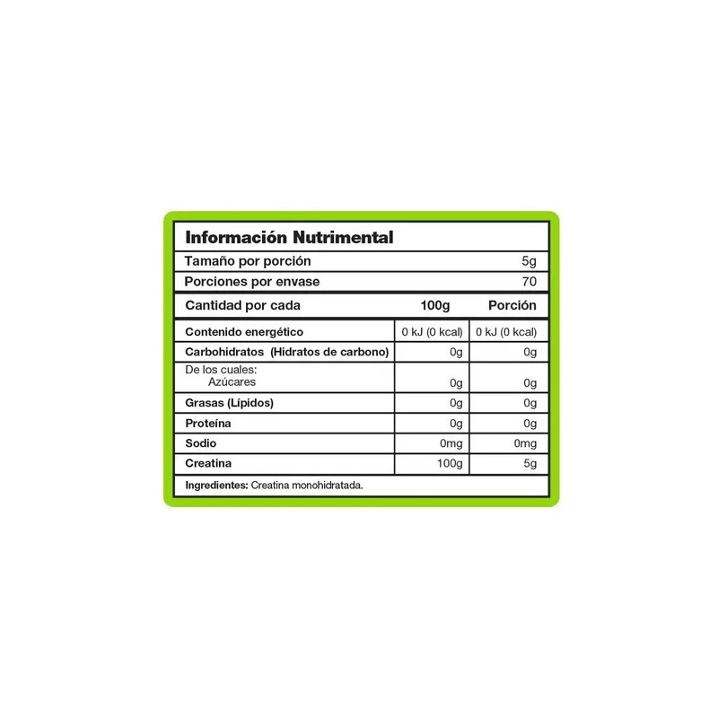 Mad Labz, Creatina Monohidratada 100 Pura, 350g, 70 Servs.