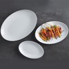 American METALCRAFT, Inc. NPW18 Oval Platters, Standard, WHITE