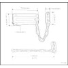 QCAA Chain Door Guard Sturdy & Rust-Resistant Steel Chain Locks