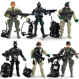 Baimiby Army Men Set, Soldiers Toys for Boy Age 4-7,Army Men Action Figure Military Playset with Military Weapons Accessories,Army Toy Set for Kids Toddler Boy