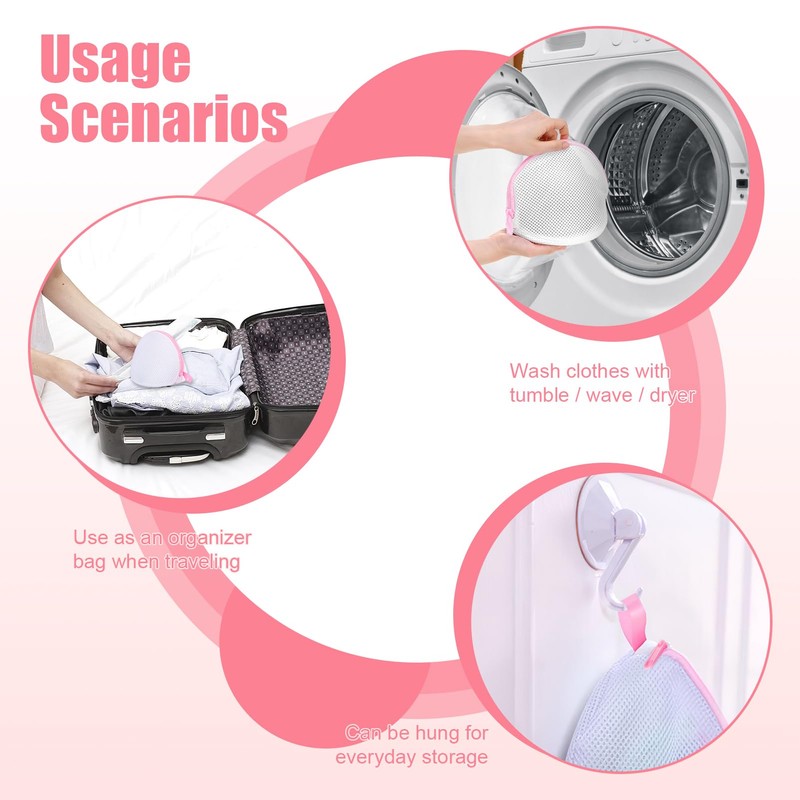 Pack of 2 Bra Laundry Net for Washing Machine, Durable