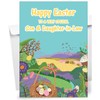 Son & Daughter-In-Law Easter Card - Spring Meadows - Medium