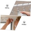 Operitacx 20pcs Sturdy Stainless Steel Curtain Rings Clips for Shower