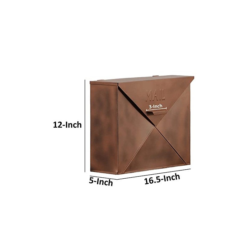 Imax Tauba Mail Box in Copper