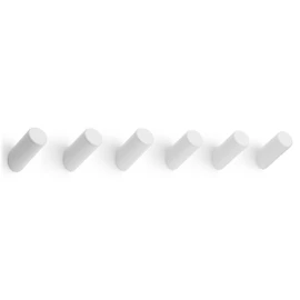 LARHN White Wall Hooks (6-Pack)