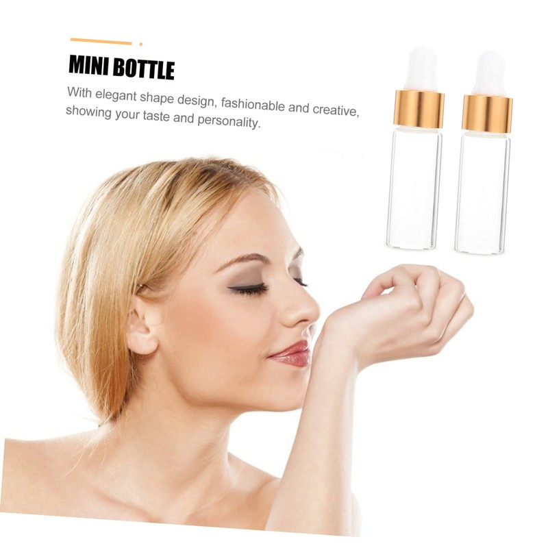 TOVINANNA 50pcs Essential Oil Roller Bottle for Travel Mini Liquid