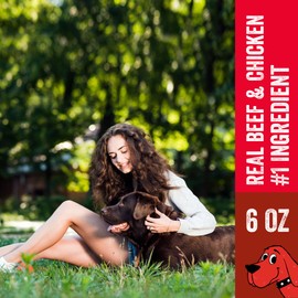 Clifford® Beef Mini Burger Bites Dog Treats | Real Meat Dog Treats for All Breed Dogs | Puppy Training Treats, Grain and Rawhide Free, High Protein, Healthy Dog Treats - Limited Ingredients (6oz)