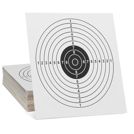 Huntvp 100pcs Paper Targets,for Rifles, Pistols, AirSoft, BB Pellet Guns Shooting Training Practice 14 x 14cm Target Holder,White