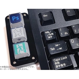 Custom Inner Key Caps Set of 10 Compatible with TinyKeyboard, CHERRY MX Keyboards for Icons, Illustrations, and Letters (10)