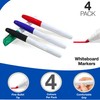 D.A.Y. Republic 4 Whiteboard Dry Wipe Marker Pens with Fine