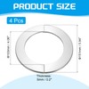 PATIKIL Wall Split Flange 4" (103mm),4 Pcs Stainless Steel Round