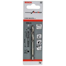 Bosch Accessories 2608584676 HSS-G Pilot Drill Bit, 135° Split Point, 45cm x 40cm x 25cm, Silver