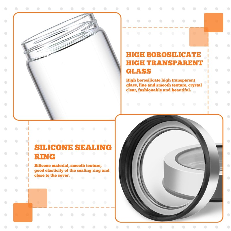 BORDEAG 2 pieces coffee canister, airtight, coffee bean container, 800