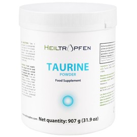 Taurine Powder | 2 lb - 907 g | 100% Pure Powder | Unflavored | Single Ingredient | Capsule-Free | Dietary Supplement | Heiltropfen®