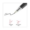 Universal 15530 Economy Retractable Ballpoint Pen, Black Ink, Clear, 1mm,