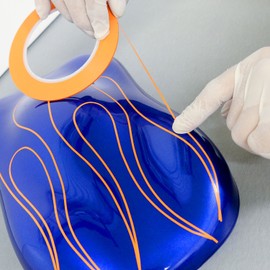 Custom Shop 1/2" Fine Line Tape Fineline Masking Tape Polytape Orange 1/2" X 60 Yard Roll