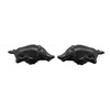 2pcs 3D Running Wild Pig Boar Warthog Hog Metal Emblem