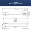 RUACQ Paper Towel Holder Under Cabinet, Wall Mounted or Adhesive