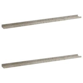 TREATLIFE HOME Maximize Storage with Wall Shelves, Durable MDF Design for Decor and Organization, Concrete Gray Finish