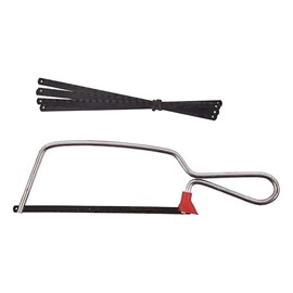 Dekton Junior Hacksaw With Blade & 6 Extra Blades-Lightweight aluminium frame| 6" (150mm) HCS blade 24 TPI| Adjustable Tension for Precision Cutting | Lightweight and Durable Design| Compact Hand Saw