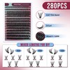 Mayhug Lash Clusters Kit 280Pcs Lash Extension Kit Individual Wispy