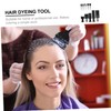 IWOWHERO Hair Coloring Tools 10pcs Set Plastic Highlighting Board Brush