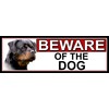Shawprint Limited Rottweiler BEWARE OF THE DOG METAL GATE SIGN