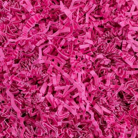 Crinkle Cut Paper Shred Filler (1/2 LB) for Gift Wrapping & Basket Filling - Pink | MagicWater Supply