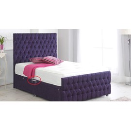 Just Accessories Divan Bed Base Link Bars with Adjustable Fittings, Silver, Joiner Plate with M8 Screws 98mm-200mm (2, 200mm)