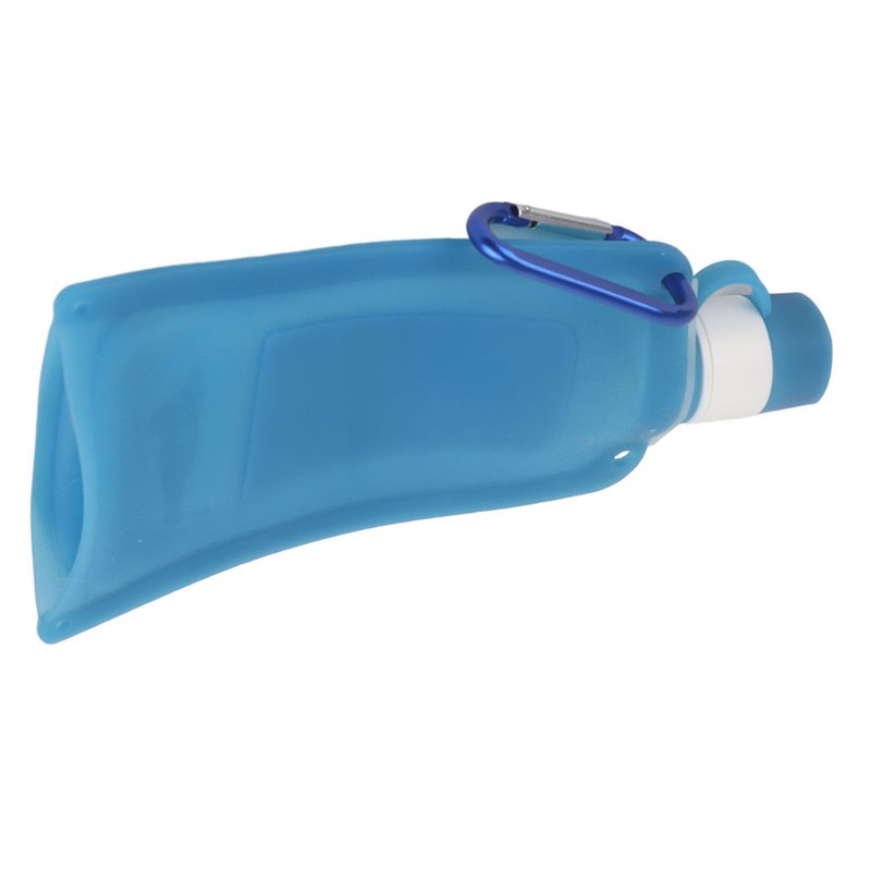 500ml Portable Foldable Water Bottles Collapsible Silicone Water Pouch for