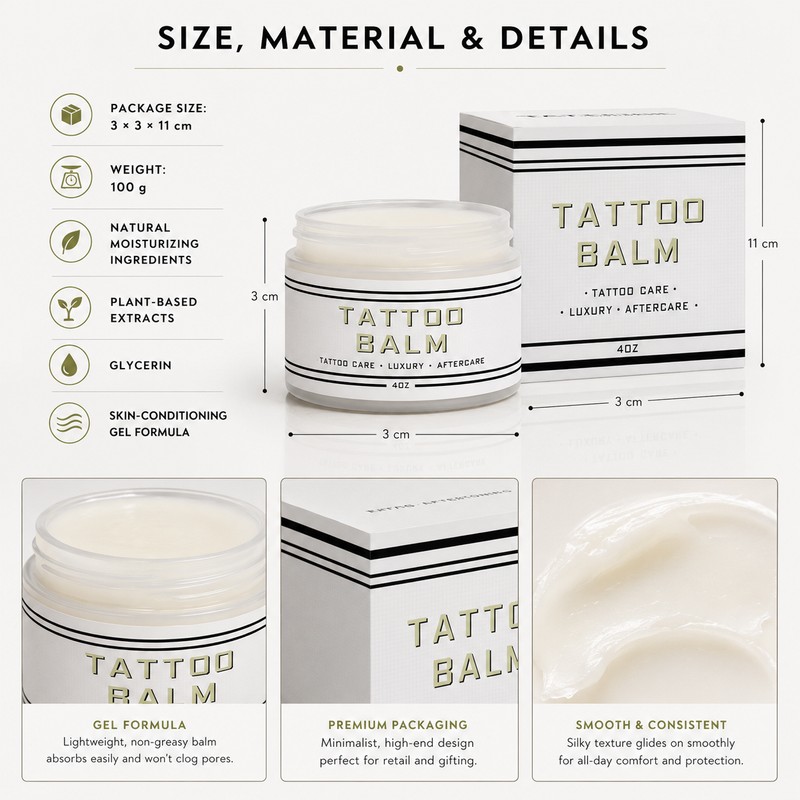Tattoo Aftercare Moisturizing Gel for Body Art – Color Care