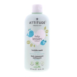 ATTITUDE Bubble Bath and Body Wash for Baby, EWG Verified, Dermatologically Tested, Plant- and Mineral-Based Ingredients, Vegan and Cruelty-free, Good Night, 473 mL
