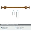 khtumeware 2 Pack 3-1/2inch(89mm) Hole Center Antique Brass Cabinet Pulls