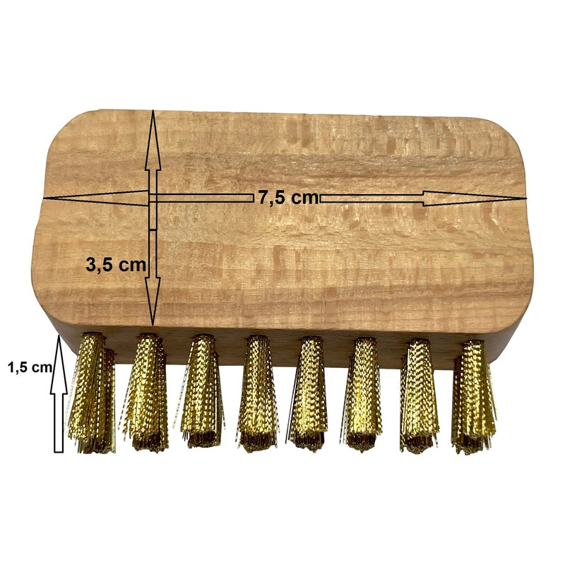 Bitto Brass Brush Ideal for Cleaning Smoking Strainers 7.5cm