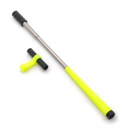 Weighted Laser Golf Swing Stick and Clip-On Laser Trainer; Swing Plane and Conditioning Trainer Set