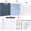 SKYDUE 3 Ring Binder with Clipboard 1 Inch, 13.2" ×