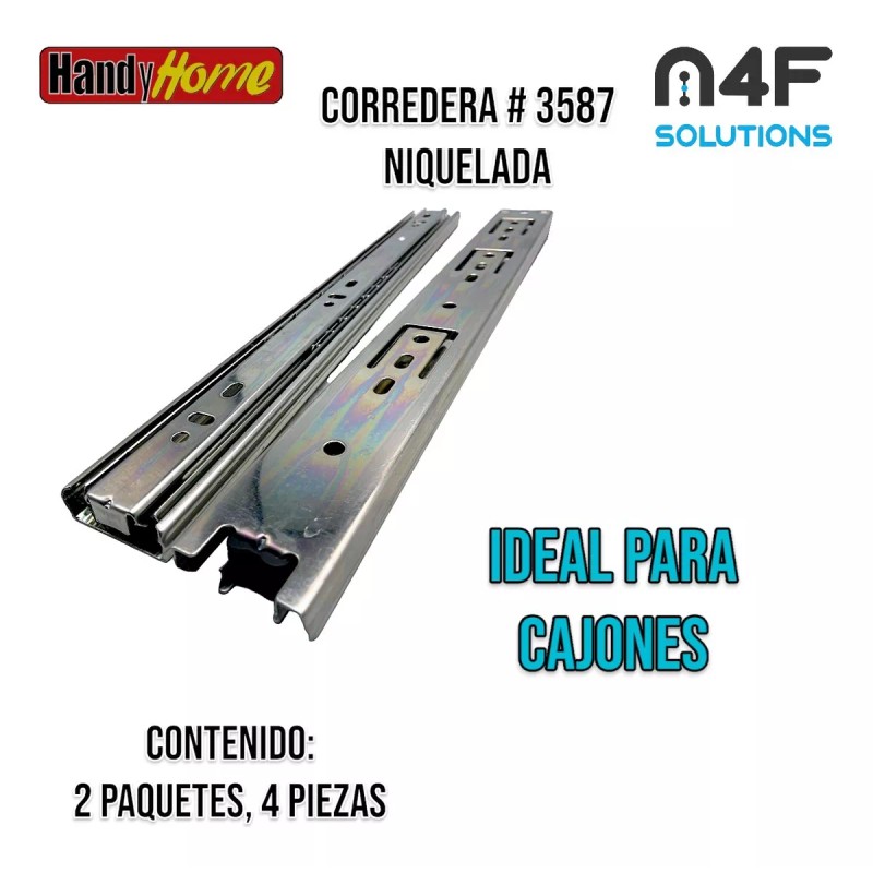 Handyhome Corredera Handy Home 30cm X 3.5cm 2 Paquetes 4