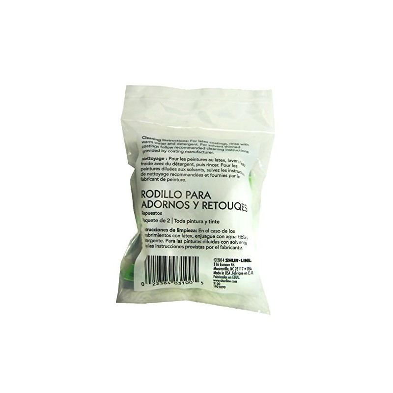 Shur-Line 3100 3-Inch Trim and Touch Up Roller Refill