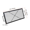 Happybuy X-Marks Fire Pit Grill Grate, Rectangle Cooking Grate, Heavy