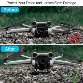 Landing Gear Foldable Compatible with DJI Mini 3 Pro Drone Extensions Landing Gear Landing Feet Accessories for Drones Grey