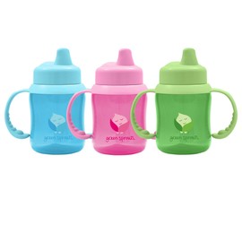 green sprouts I Play, Baby Non Spill Sippy Cup Pink
