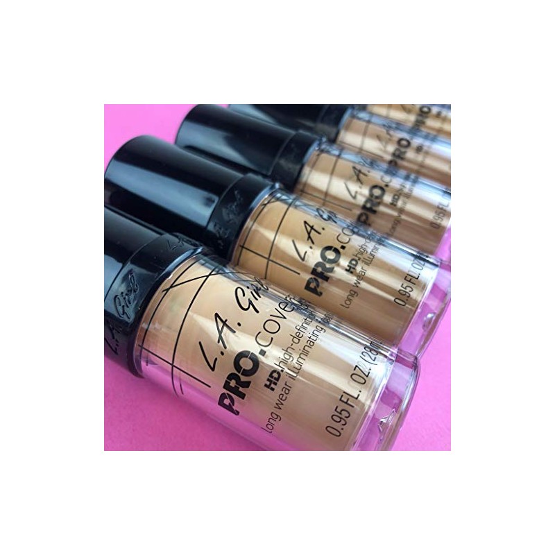 L.A. Girl Pro Coverage Liquid Foundation, Fair, 0.95 Fl Oz,