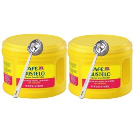 Cafe Bustelo Espresso Dark Roast Ground Coffee, 22 Ounces (Pack of 2)